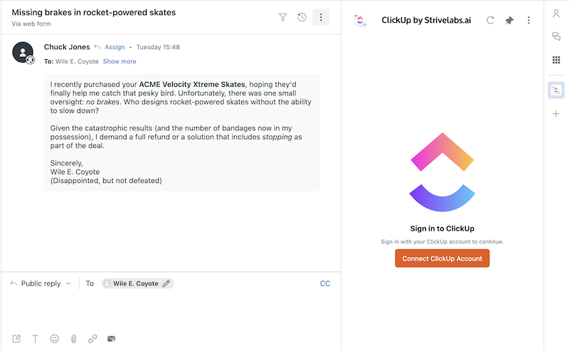 Authorize ClickUp